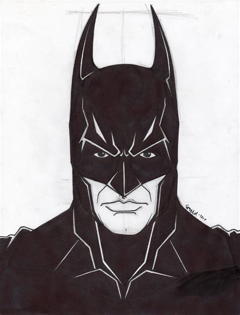 Batman face sketch from Arkham Origins by TefenTheScorpion on DeviantArt