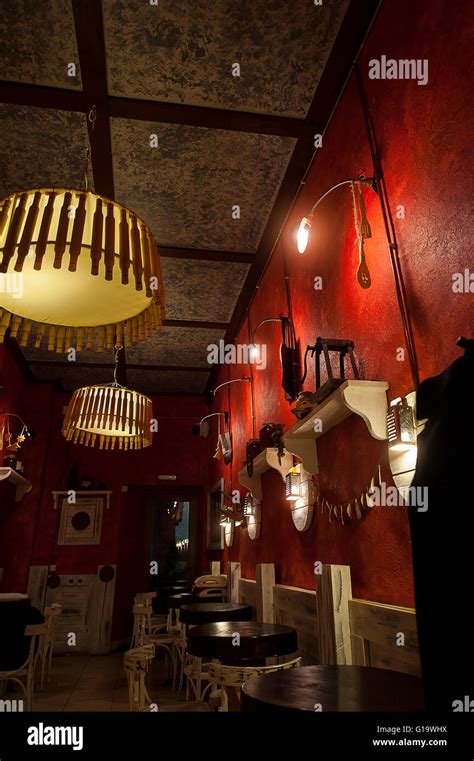 Old Cafe Interior Stock Photo - Alamy