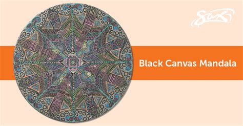 Black Canvas Mandala: Art Lesson Plan