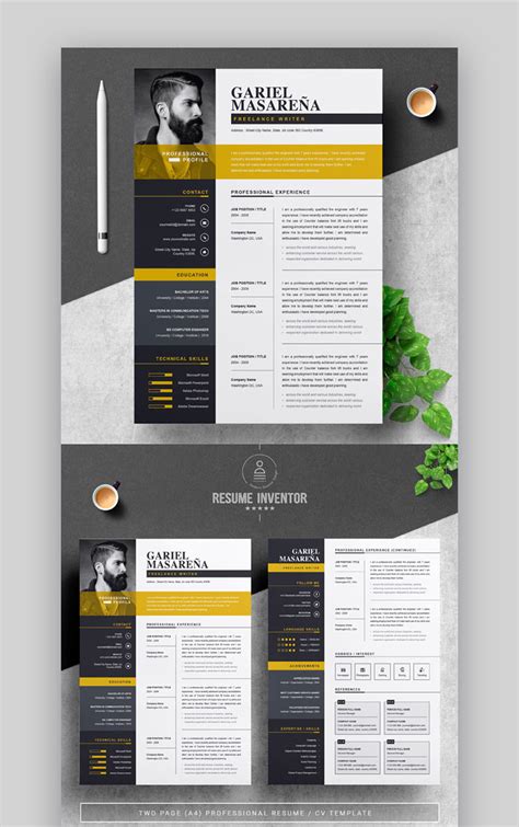 Resume Template Cv Design Template Illustrator Templates Creative - Riset