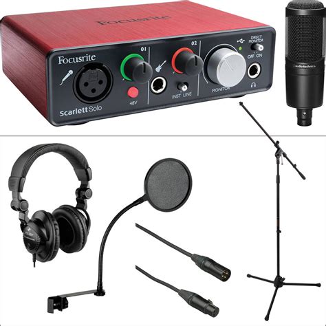 Focusrite Focusrite Scarlett Solo Interface+ AT2020 Microphone