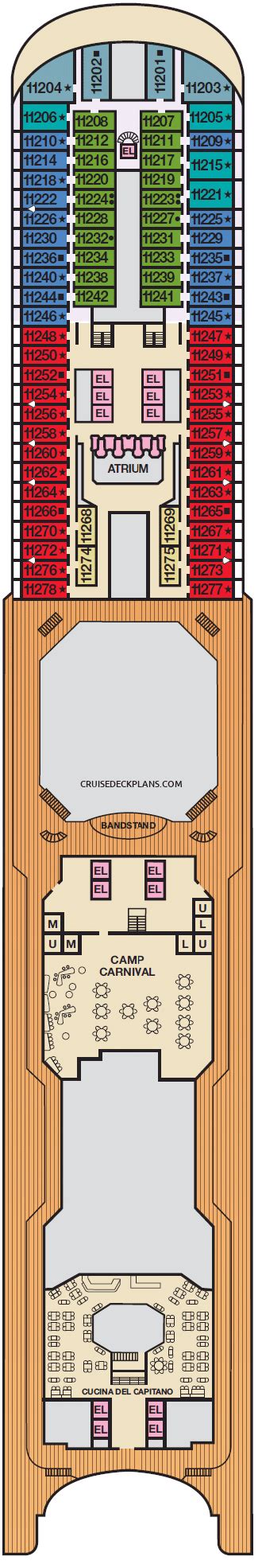 Carnival Magic Smoking Area Map