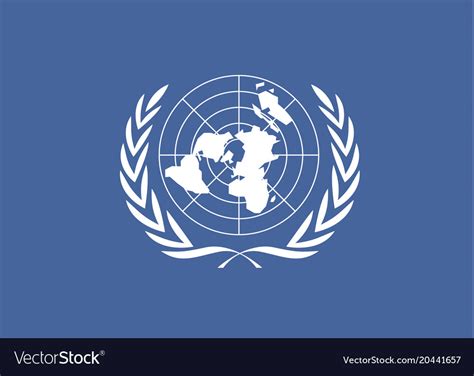 United nations flag Royalty Free Vector Image - VectorStock