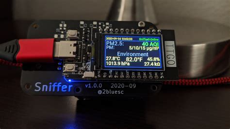 Sniffer Air Quality Sensor using ESP32 with LCD + PMSA003 + BME680 ...