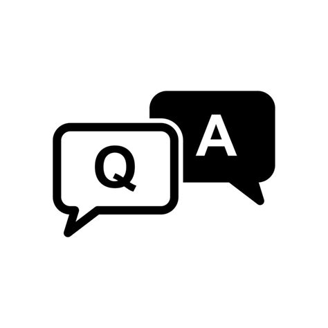 q and a icon 8688085 Vector Art at Vecteezy