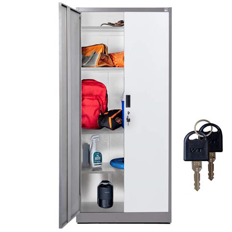 Buy Fedmax Metal Storage Cabinet - 71" Tall w/ Locking Doors ...