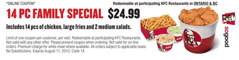 Kfc Coupons Printable | Coupon Valid