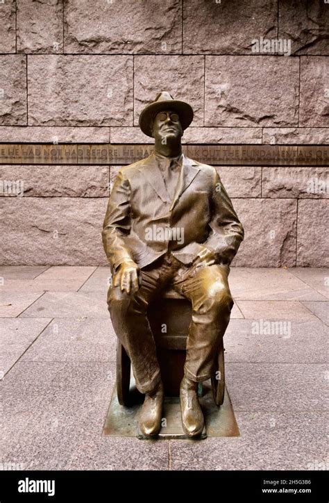 Sculpture of Franklin Delano Roosevelt at the FDR Memorial in ...