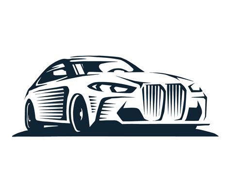 Sports Car Outline Logo