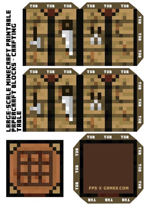 Printable Minecraft Blocks Papercraft - Printable Papercrafts ...