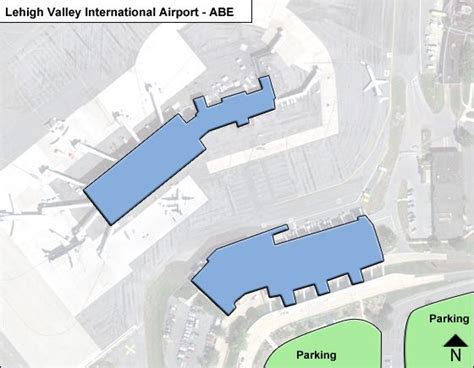 Lehigh Valley ABE Airport Terminal Map