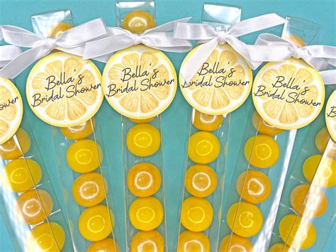 Lemon Bridal Shower Favors 6 Gumball Favors for Main Squeeze ...