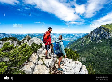 Monte Baldo hiking tour Stock Photo - Alamy