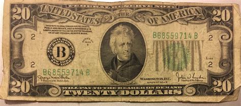 Found a $20 bill from 1934 at work and had to have it. : papermoney