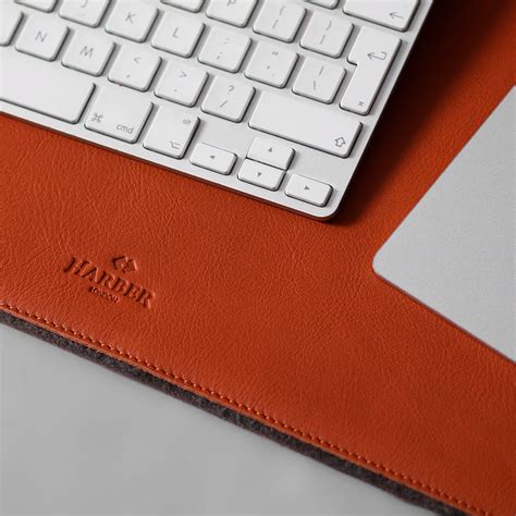 Leather + Felt Desk Mat (Black) - Harber London - Touch of Modern