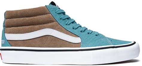 Supreme Vans Sk8-Mid Croc Corduroy Blue