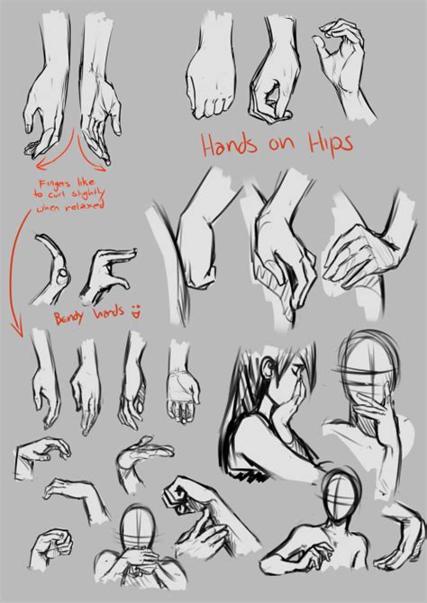 Relaxed hands by moni158 - How to Art Hand Reference, Anatomy Reference ...