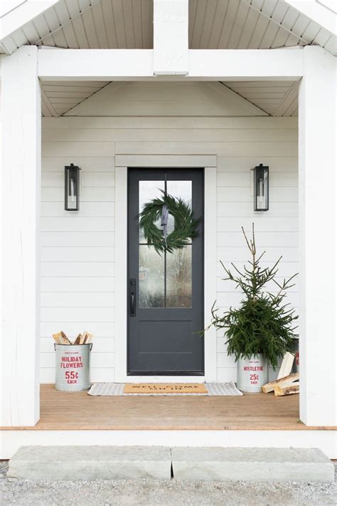 Black Farmhouse Style Front Door