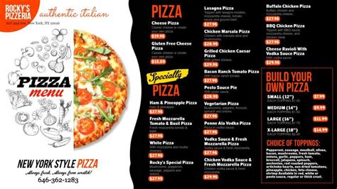 Pizza Menu Design Creative | Pizza menu design, Menu design, Pizza menu