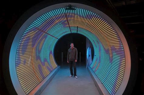 Zynga LED Tunnel | Installation art, Art galleries design, Wayfinding ...