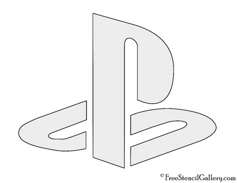 Playstation Logo Stencil