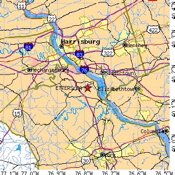 Etters, Pennsylvania (PA) ~ population data, races, housing & economy