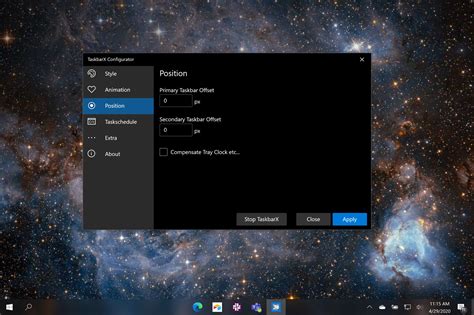 Taskbarx Review Centering Your Windows 10 Taskbar Icons With Ease ...