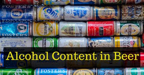 Alcohol content/calories per 100 ml in beer: major brands