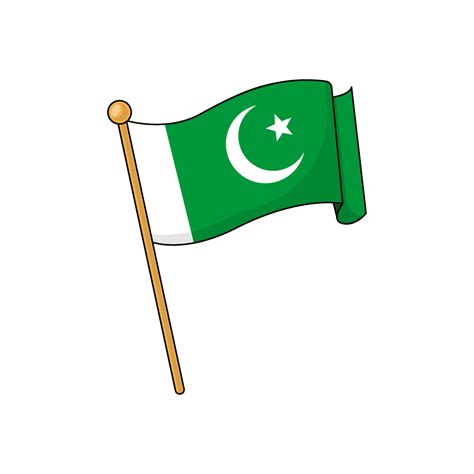 Pakistan Flag Royalty Free Stock SVG Vector and Clip Art