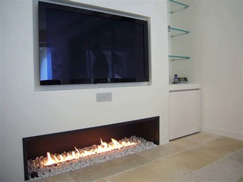 contemporary fireplace - custom fireplace - modern fireplace - linear ...