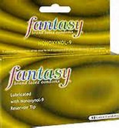 Amazon.com: Fantasy® Lubricated Latex Condoms w/ Nonoxynol-9 (N-9), 12 ...