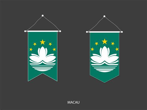 Macau flag in various shape, Soccer Flag Pennant Vector ,Vector ...