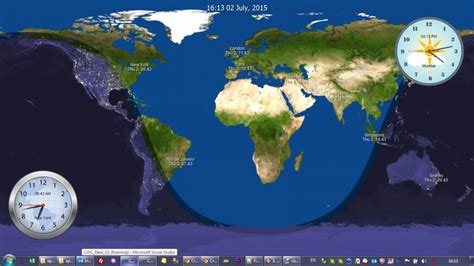 World Clock Map Real Time