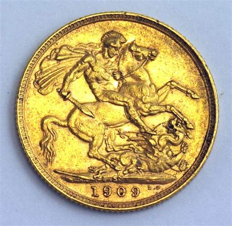 1909 Sydney Gold Sovereign from Australia - Coins - Numismatics, Stamps ...