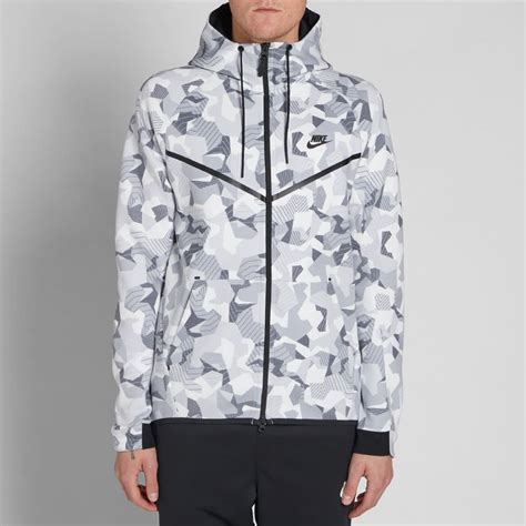 Nike Tech Fleece Camo Windrunner White & Black | END. (US)