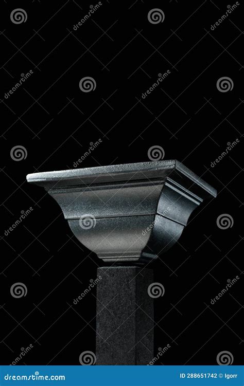 Luxury Black Podium on a Black Background Stock Photo - Image of studio ...