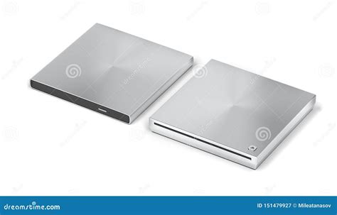 Silver optical disc drives stock illustration. Illustration of ...