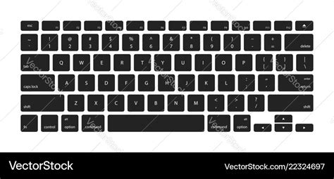 Keyboard keys stickers computer buttons Royalty Free Vector