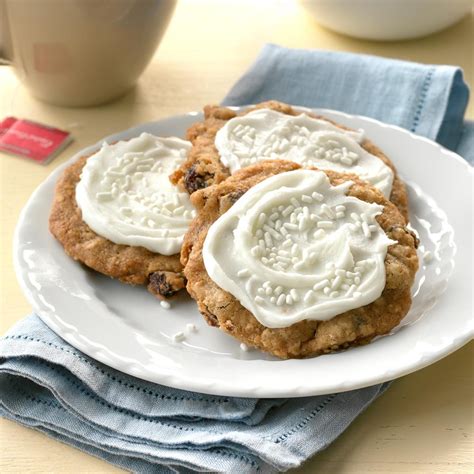 Frosted Oatmeal Cookies Recipe | Taste of Home