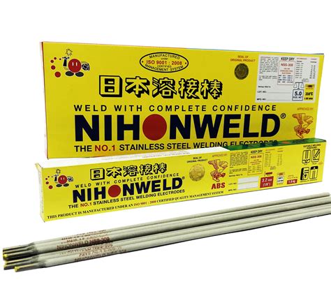 Nihonweld NSS-308 Stainless Steel Welding Rod Electrode 1.6mm or 1/16 ...