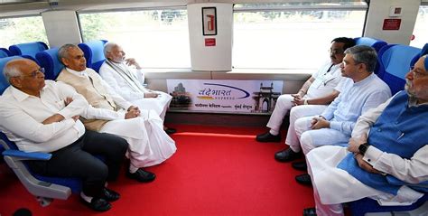 Sleeker, swifter, with revolving seats — Modi flags off Gandhinagar ...