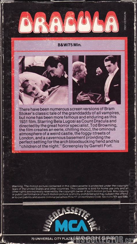 Dracula | VHSCollector.com