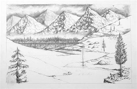 Top more than 88 easy landscape drawing with pencil latest - xkldase.edu.vn