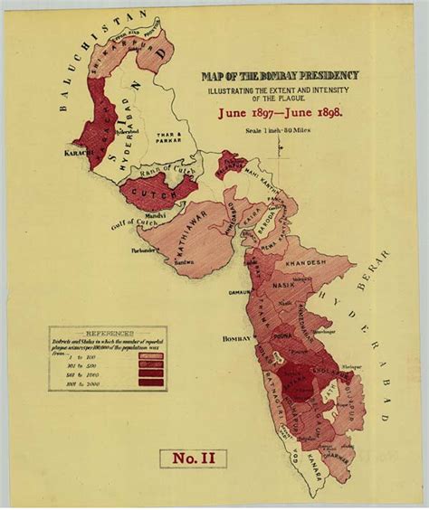 (24) Map - Medicine - Disease > Bombay plague: being a history of the ...