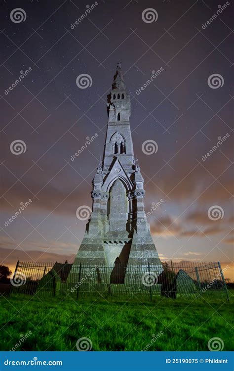 Sledmere Monument at night stock image. Image of driffield - 25190075