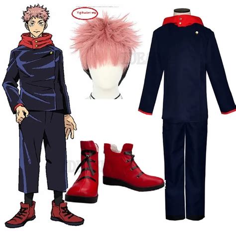 Anime Jujutsu Kaisen Yuji Itadori Cosplay Costume Adult Men Women ...