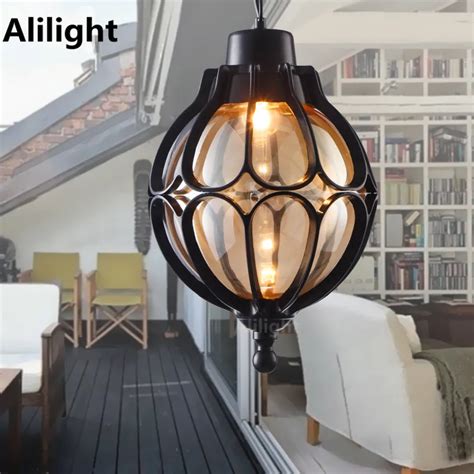 Waterproof Garden Lights Vintage Hanging Lamp Balcony Continental ...