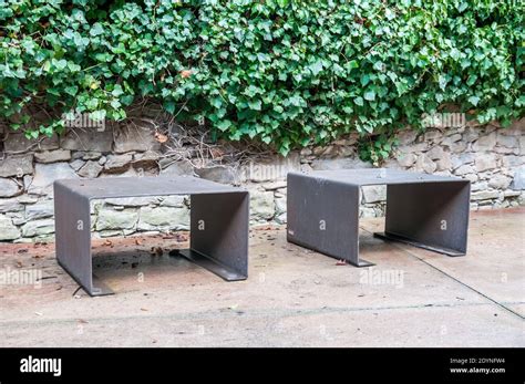 steel, urban furniture, bench Stock Photo - Alamy