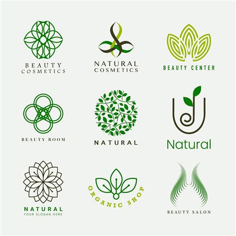 Set of natural cosmetics logo vector | premium image by rawpixel.com ...