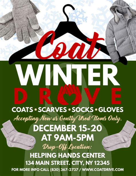 Coat Drive Flyer Template Free